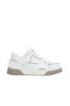 Represent Studio Panelled Leather Mid-top Trainers In White