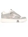 Represent Mens Grey Rmx Embossed-branding Leather Low-top Trainers Eur 40 / 6 Uk In Beige