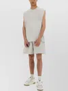 Represent Soft Fabric Sleeveless Crew Neck Top In Gray