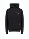 Represent Solid Black Hoodie With Front Kangaroo Pocket In Black