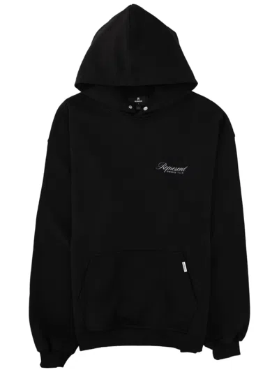 REPRESENT SOLID BLACK JERSEY HOODIE