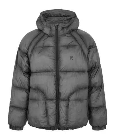 Represent Solid Color Down Jacket In Gray