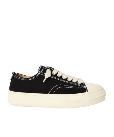 Represent Solid Color Low-top Trainers In Black