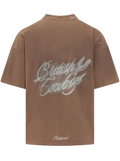 Represent Stampaint Graphic T-shirt In Dusty Brown