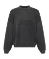 Represent Logo-embroidered Crew-neck Sweatshirt In Gray