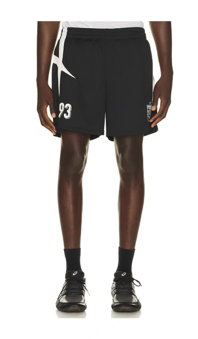 Represent Star Football Panelled Shorts In Black