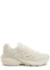 Represent Mens Beige Fashion Runner Mesh And Leather Low-top Trainers In Neutral