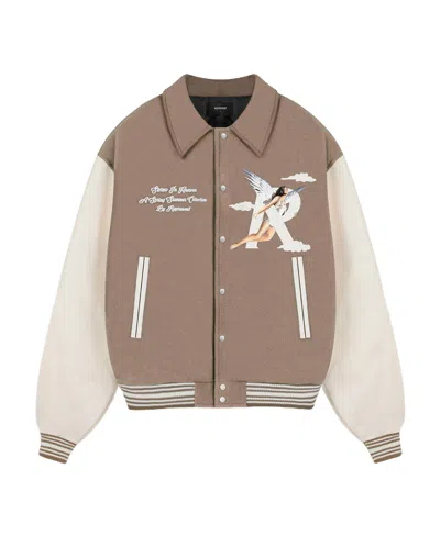 Represent Storms In Heaven-print Bomber Jacket In Brown