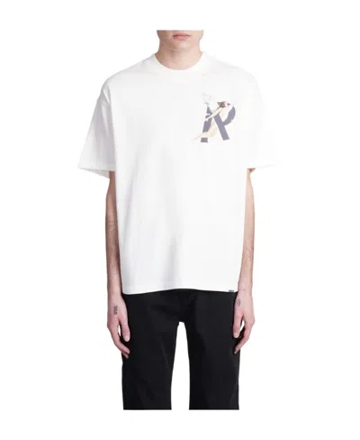 Represent Storms In Heaven-print Cotton T-shirt In White