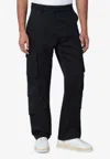 Represent Straight-leg Cargo Pants In Black