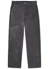 Represent Straight-leg Cotton Gabardine Trousers In Black