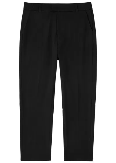 Represent Straight-leg Twill Trousers In Black