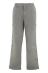 Represent Stretch Cotton Trousers In Gray