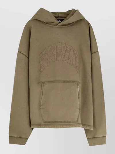 Represent Studded Logo-print Cotton Hoodie