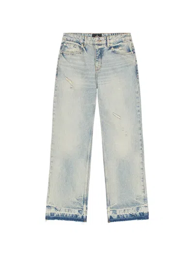 Represent Stud-embellished Distressed Jeans In Blue