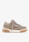 Represent Studio Leather Sneakers With Contrasting Profiles In Neutral