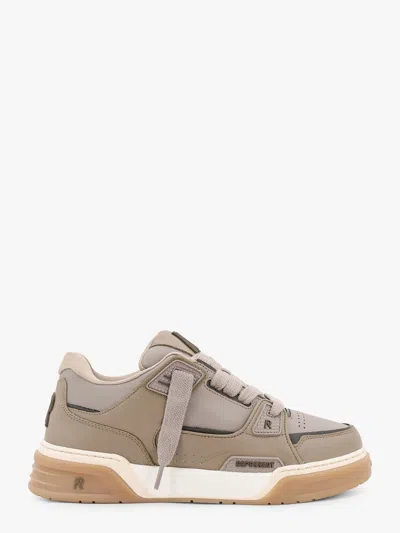 Represent Studio Leather Sneakers With Contrasting Profiles In Nude