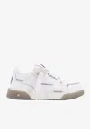 Represent Studio Leather Gradient Sole Sneakers In White