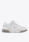 Represent Studio Panelled Leather Mid-top Trainers In White