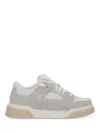 Represent Mesh And Suede Low-top Sneakers With Perforated Design