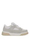 Represent Mesh And Suede Low-top Sneakers With Perforated Design