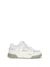 Represent Studio Leather Gradient Sole Sneakers In White
