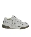 Represent White Solid Studio Sneakers In Gray