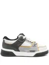 Represent Mens Grey Mixed Studio Mix Low-top Leather Trainers Eur 43 / 9 Uk In Neutrals