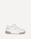 Represent Studio Leather Gradient Sole Sneakers In White