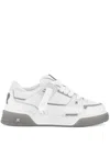 Represent Studio Panelled Leather Mid-top Trainers In White