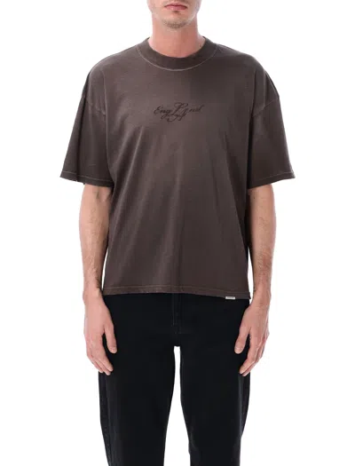 Represent Stylish Essential T-shirt For Men In Washed Brown