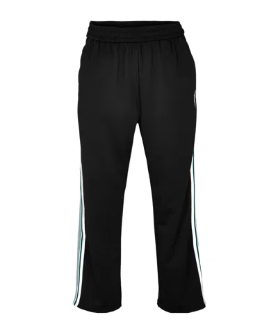 Represent Stylish Striped Breathable Casual Sports Pants In Black