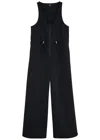 Represent Subway Wide-leg Nylon Jumpsuit In Black