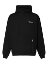 Represent Black Hoodie With Logo Lettering Detail On The Front And Maxi Logo Print On The Rear In Cotton Man In Black