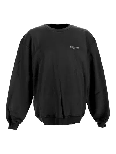 Represent Sweashirt In Cotton In Black