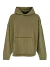 Represent Green Sweatshirt With Logo Lettering On The Front And Faded Effect In Cotton Man In Green