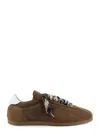Represent Low-pro Nubuck Patterned-laces Sneakers In Brown