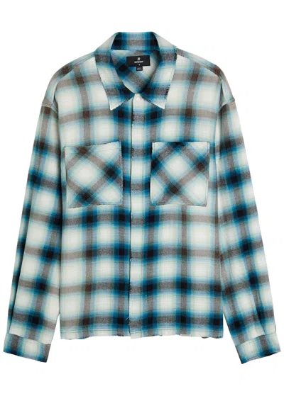 Represent Sun Bleached Flannel Shirt In Multi