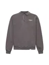 Represent Grey Cotton Polo Shirt Sweatshirt In Fog