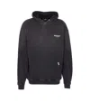 Represent Oversized Logo Hooded Sweatshirt In Black