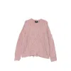 Represent Cable-knit Distressed Wool-blend Jumper In Multi
