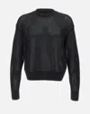 Represent Black Cotton Sweater In Black