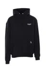 Represent Hooded Sweatshirt Oversized Front Pocket In Black