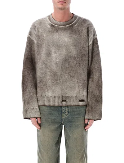 Represent Reversible Fade Out Rib Knit Sweater In Multi