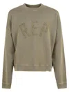 Represent Logo Sweatshirt In Fawn