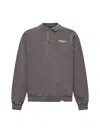 Represent Grey Cotton Polo Shirt Sweatshirt In Fog