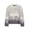 Represent Ombre Knit Sweater In Gray