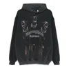 Represent Vintage Black Hoodie With Doberman Graphic And Classic Features In Black