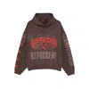 Represent Reversible Living Legacy Tour Sweatshirt In Black In Brown