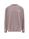 Represent Owners Club Cotton Sweatshirt With Frontal Logo Print In Brown